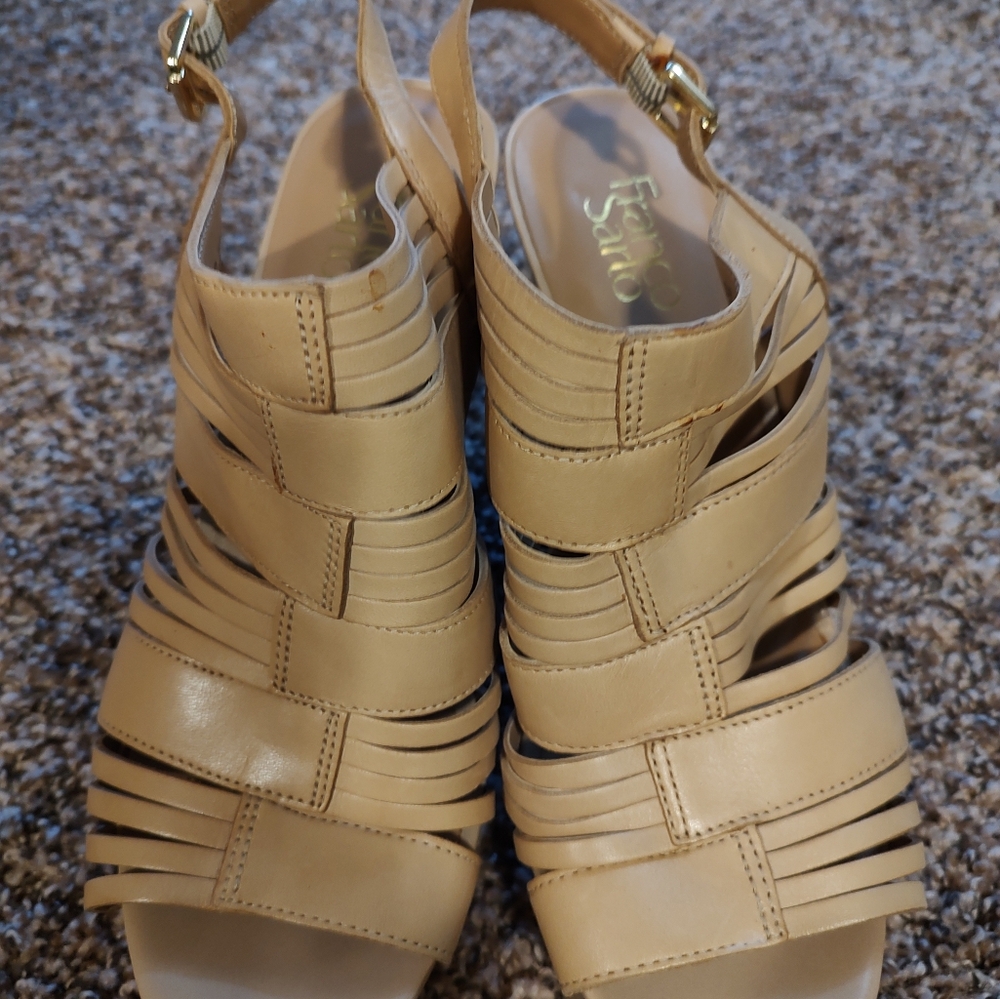 Fraco Sarto Cork Platform Sandals